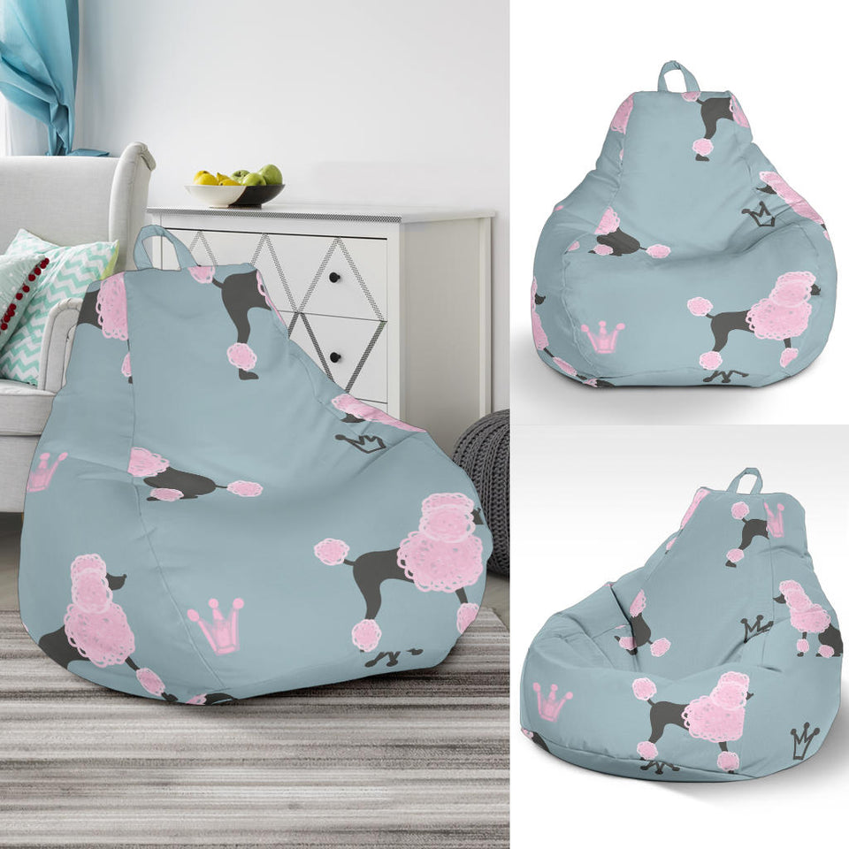 Poodle Dog Pattern Bean Bag Cover