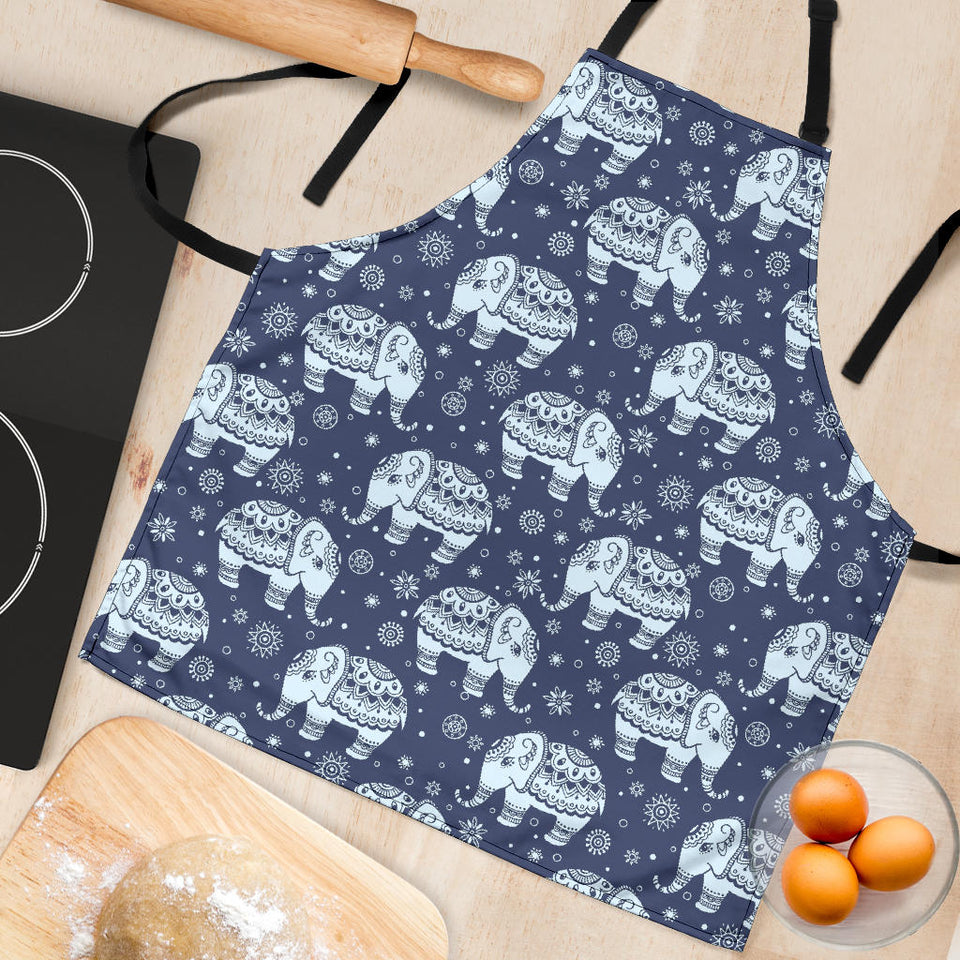Elephant Tribal Design Pattern Adjustable Apron