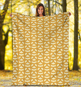 Pretzels Pattern Print Design 01 Premium Blanket