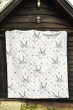 Cute Goat Design Pattern Premium Quilt