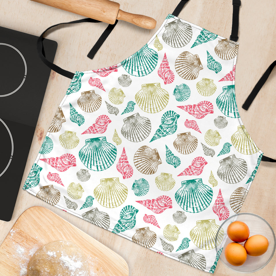 Colorful Shell Pattern Adjustable Apron