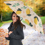 Lemon Flower Leave Pattern Umbrella