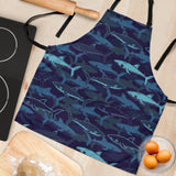 Shark Pattern Adjustable Apron