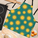 Sun Green Background Adjustable Apron
