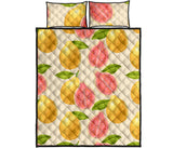 Beautiful guava pattern Quilt Bed Set