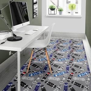Skate Board Pattern Print Design 03 Area Rug