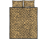 Leopard skin print Quilt Bed Set