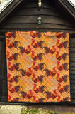Red Rooster Chicken Cock Pattern Premium Quilt