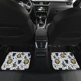 Lion Pattern Print Design 05 Front and Back Car Mats