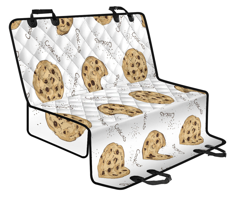 Sketch Style Cookie Pattern Dog Car Seat Covers