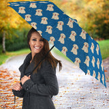 Golden Retriever Pattern Print Design 03 Umbrella