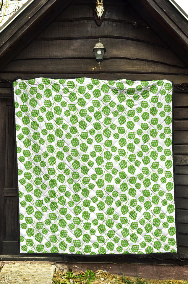 Hop Pattern Background Premium Quilt
