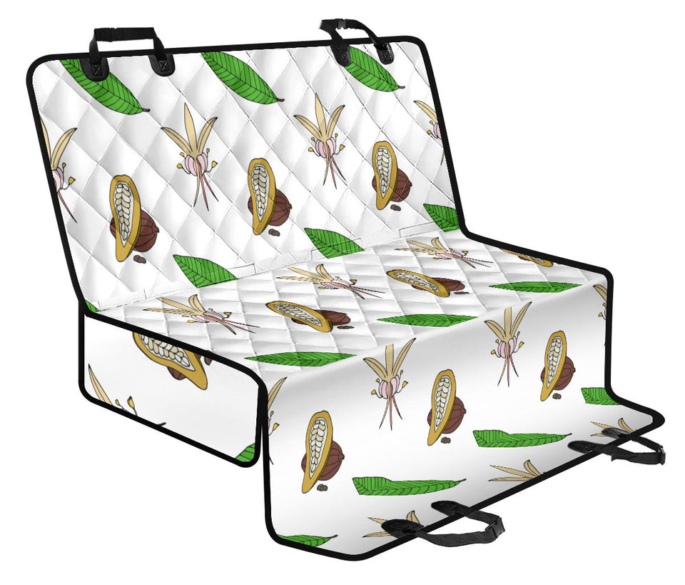 Color Hand Drawn Cocoa Pattern Dog Car Seat Covers