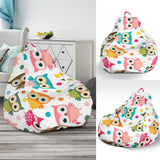 Color Cute Owl Pattern Bean Bag Cover
