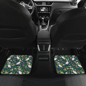 Pelican Pattern Print Design 05 Front and Back Car Mats