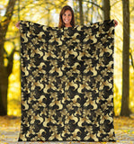 Goldfish Pattern Print Design 01 Premium Blanket