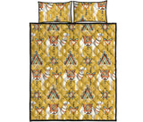 Camels ethnic motif pattern Quilt Bed Set