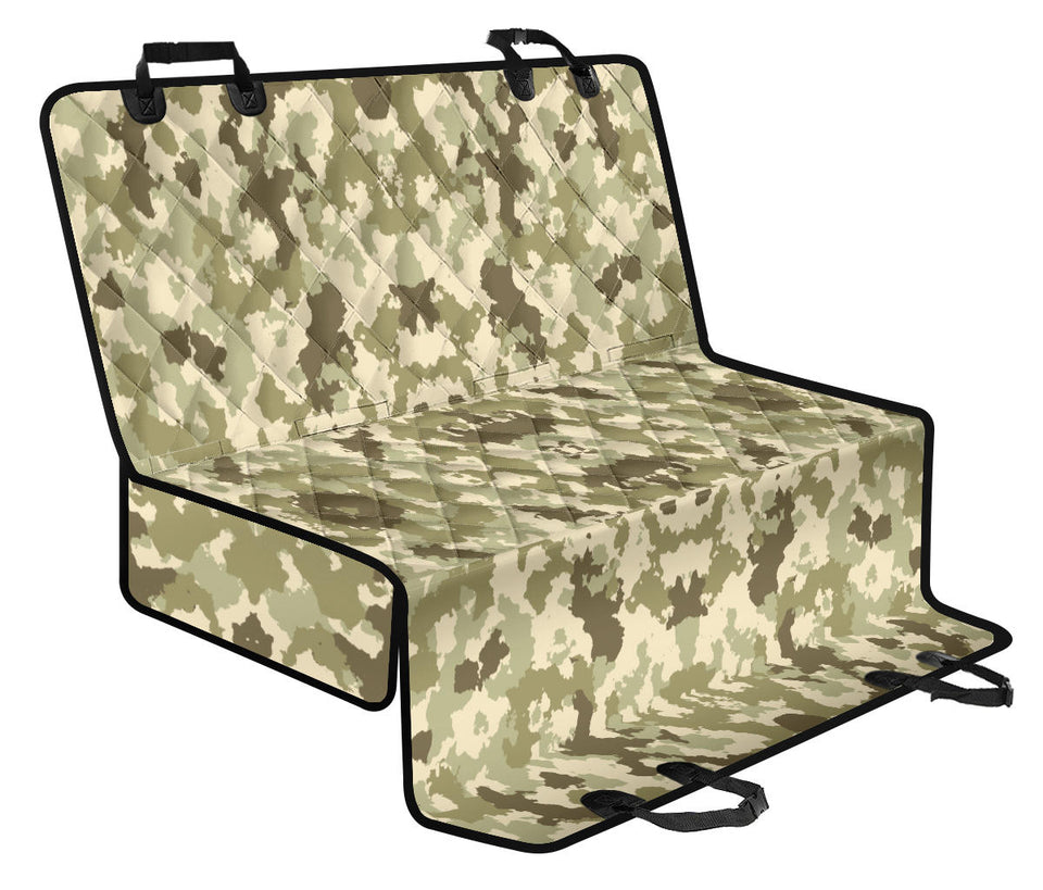 Light Green Camo Camouflage Pattern Dog Car Seat Covers