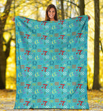 Math Pattern Print Design 02 Premium Blanket