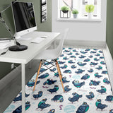 Pigeon Pattern Print Design 02 Area Rug
