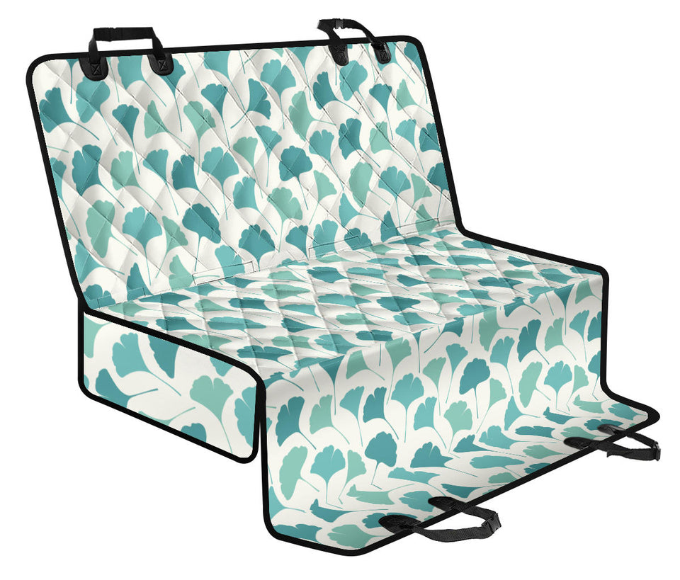 Green Ginkgo Leaves Pattern Dog Car Seat Covers