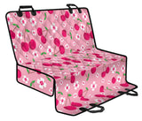 Cherry Flower Pattern Pink Background Dog Car Seat Covers