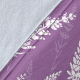 Lavender Flowers Purple Pattern Premium Blanket