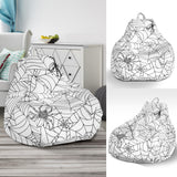 Spider Web Cobweb Pattern Bean Bag Cover