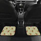 Yorkshire Terrier Pattern Print Design 01 Front and Back Car Mats
