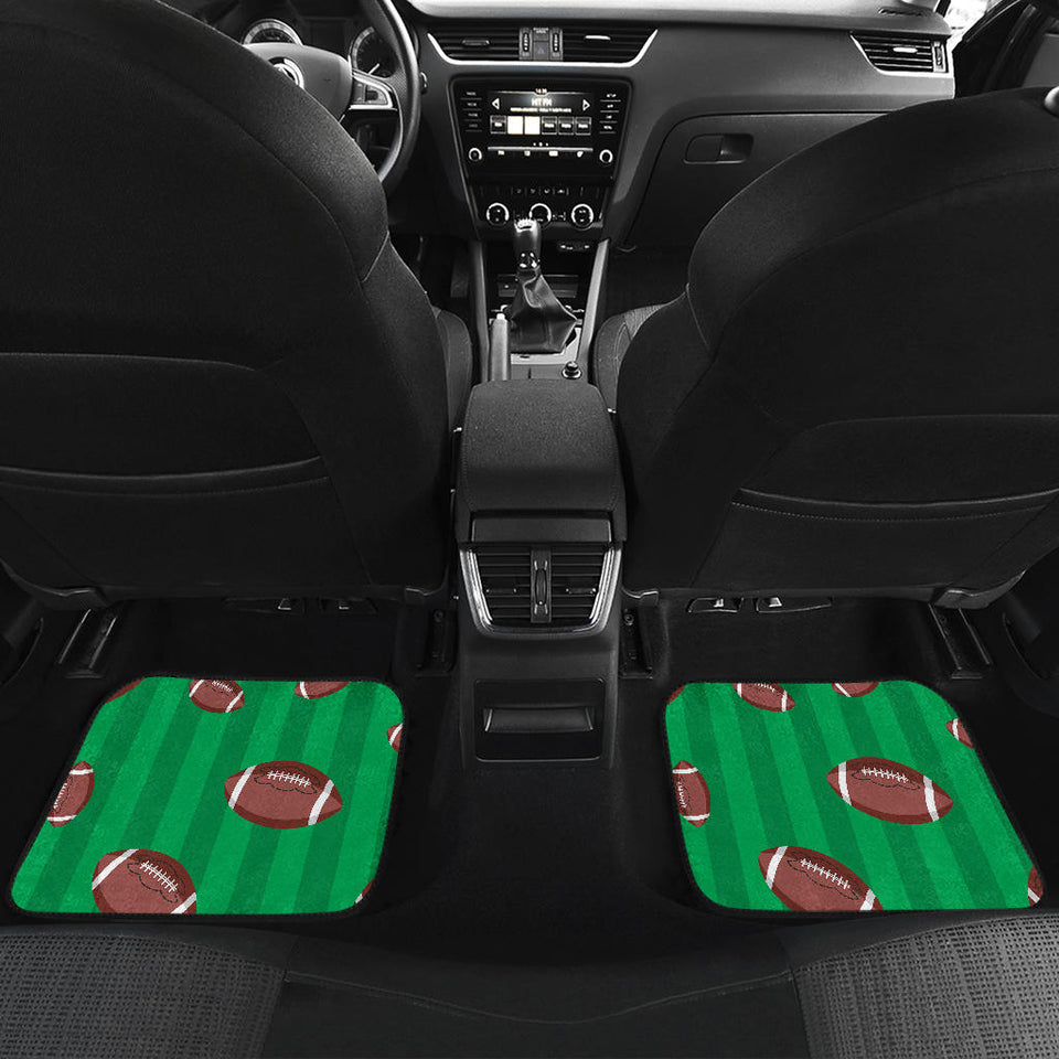 American Football Ball Field Background Front And Back Car Mats