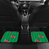 American Football Ball Field Background Front And Back Car Mats