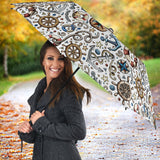 Cute Nautical Steering Wheel Anchor Pattern Umbrella