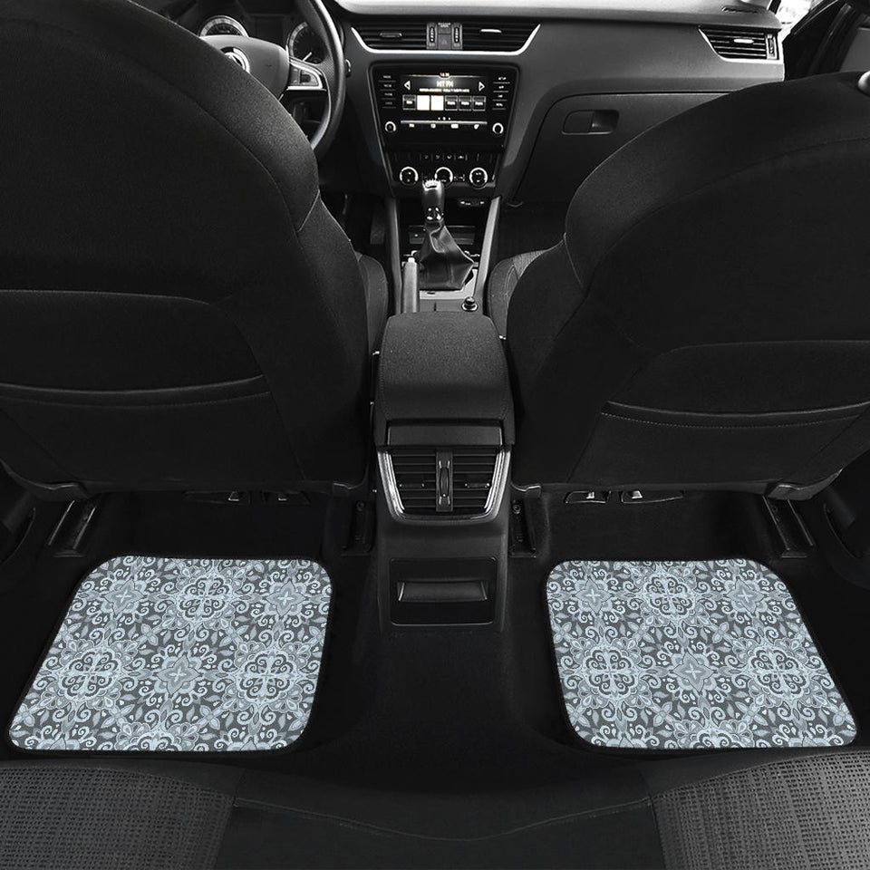 Traditional Indian Element Pattern Front And Back Car Mats