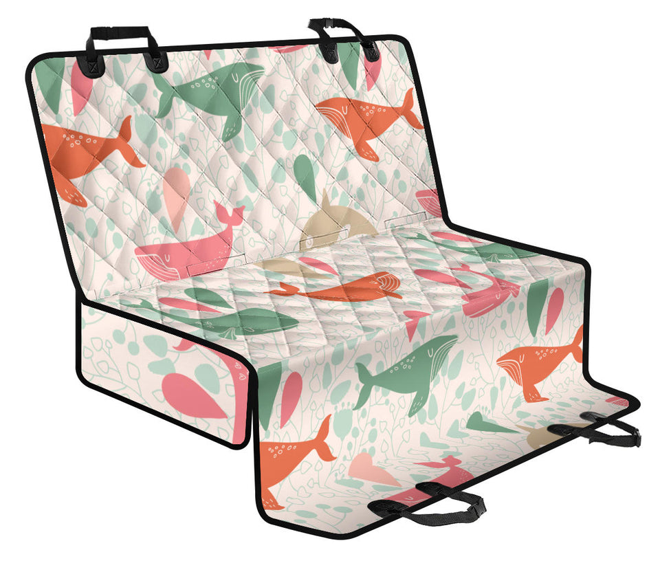 Cute Whale Pattern Dog Car Seat Covers