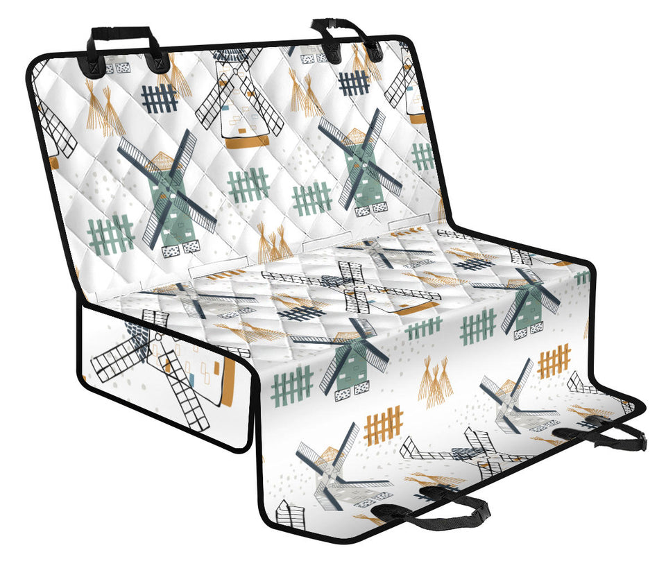 Windmill Pattern Dog Car Seat Covers