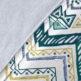 Zigzag  Chevron Paint Design Pattern Premium Blanket