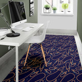 Eggplant Pattern Print Design 04 Area Rug