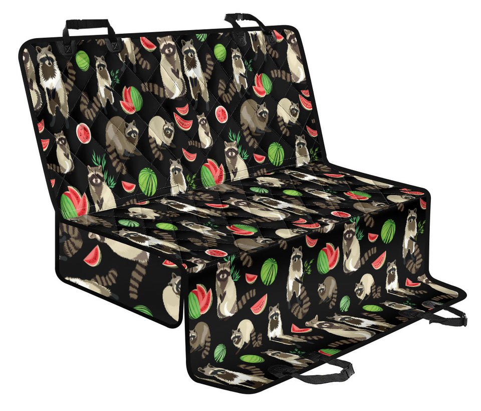 Raccoon Watermelon Pattern Dog Car Seat Covers