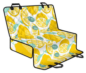 Lemon Design Pattern Dog Car Seat Covers