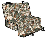 Monkey Tropical Leaves Background Dog Car Seat Covers