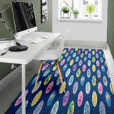 Surfboard Pattern Print Design 03 Area Rug