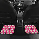 Guinea Pig Pattern Print Design 01 Front and Back Car Mats