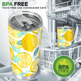 Lemon Design Pattern Tumbler