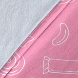 Sweet Candy Pink Background Premium Blanket