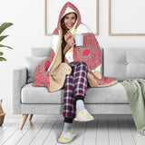 Circle Indian Pattern Hooded Blanket