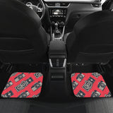 Camera Pattern Print Design 05 Front and Back Car Mats