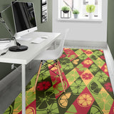 Cool Geometric Lime Pattern Area Rug