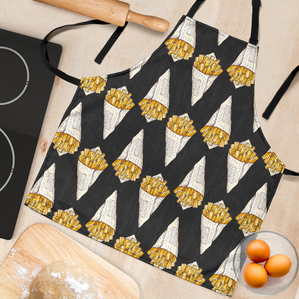 French Fries Dark Background Adjustable Apron