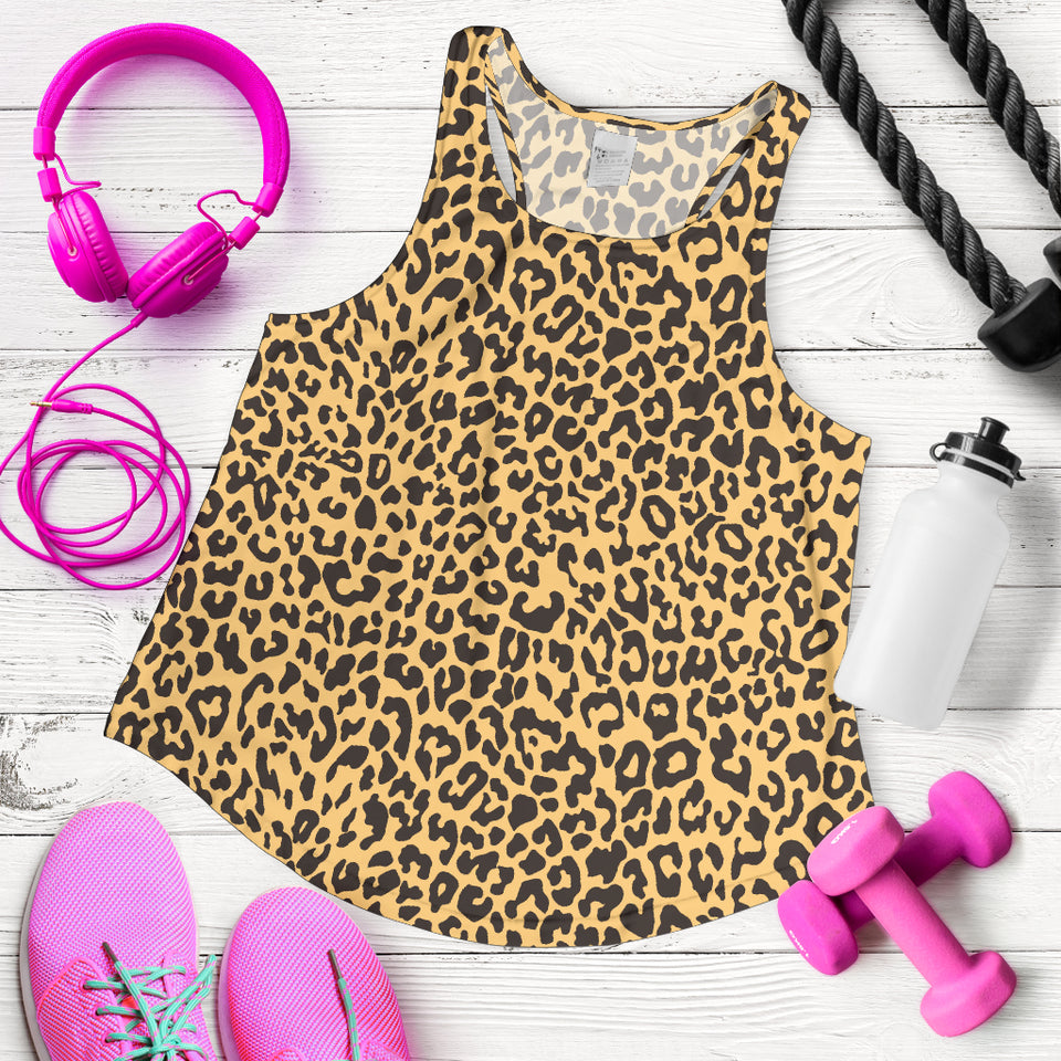 Leopard skin print Women Racerback Tank Top