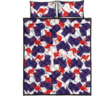 Kangaroo Australian pattern Quilt Bed Set